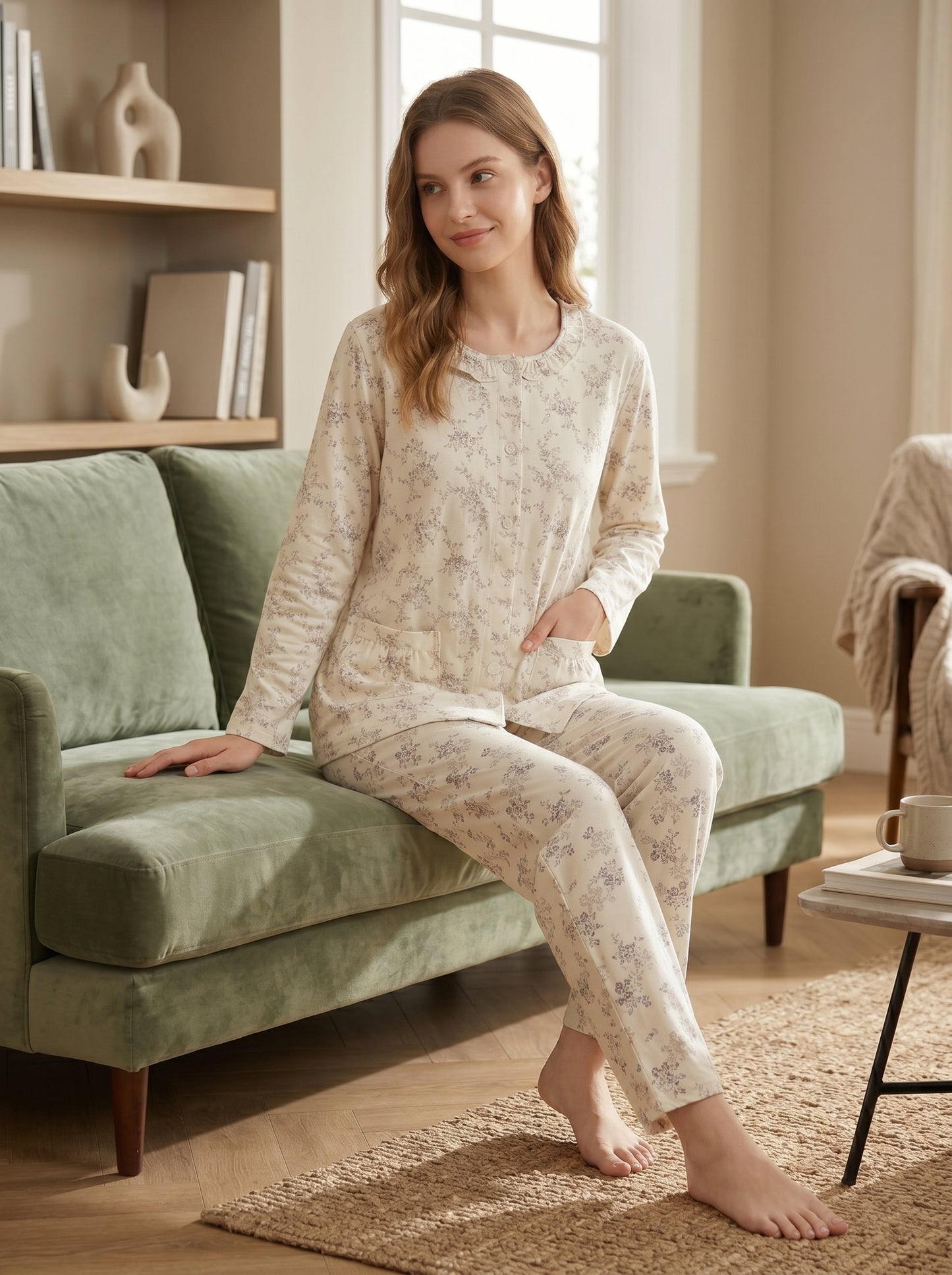CNS-10 2PC COTTON NIGHT SUIT