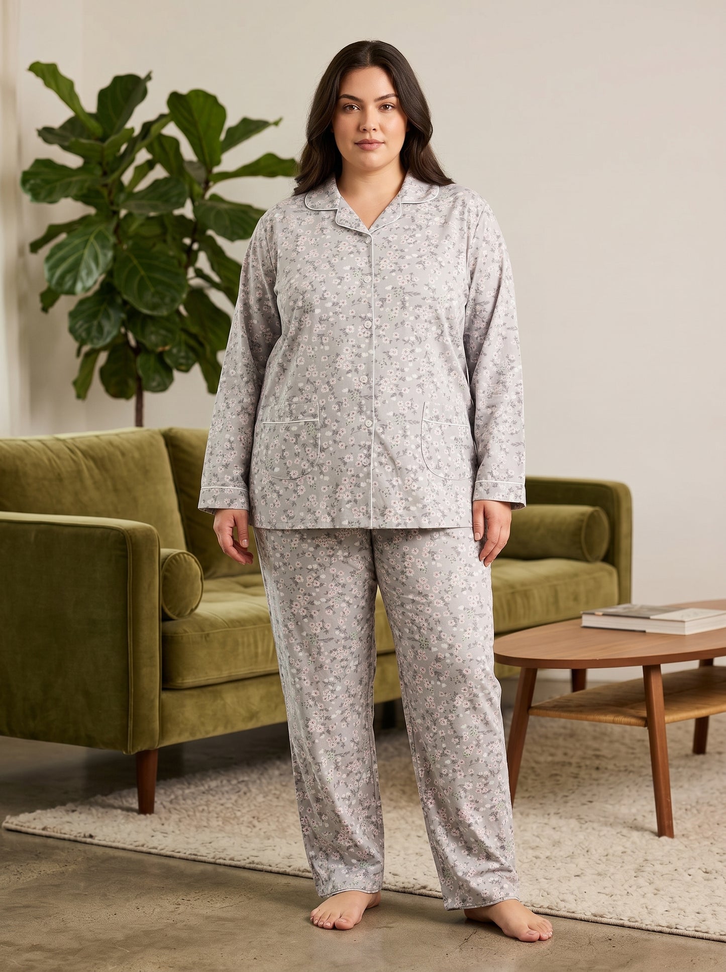 CNS-01 2PC COTTON NIGHT SUIT
