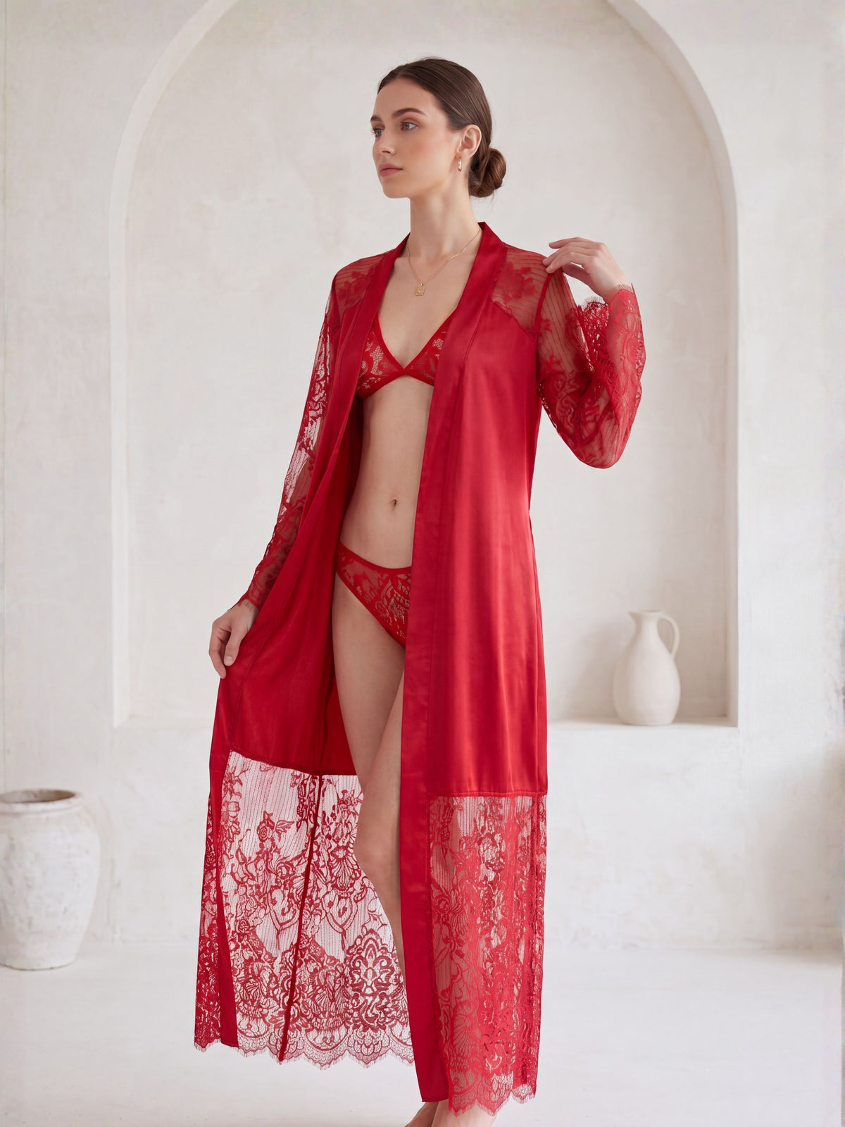 SN-19 3PC SILK NIGTHY