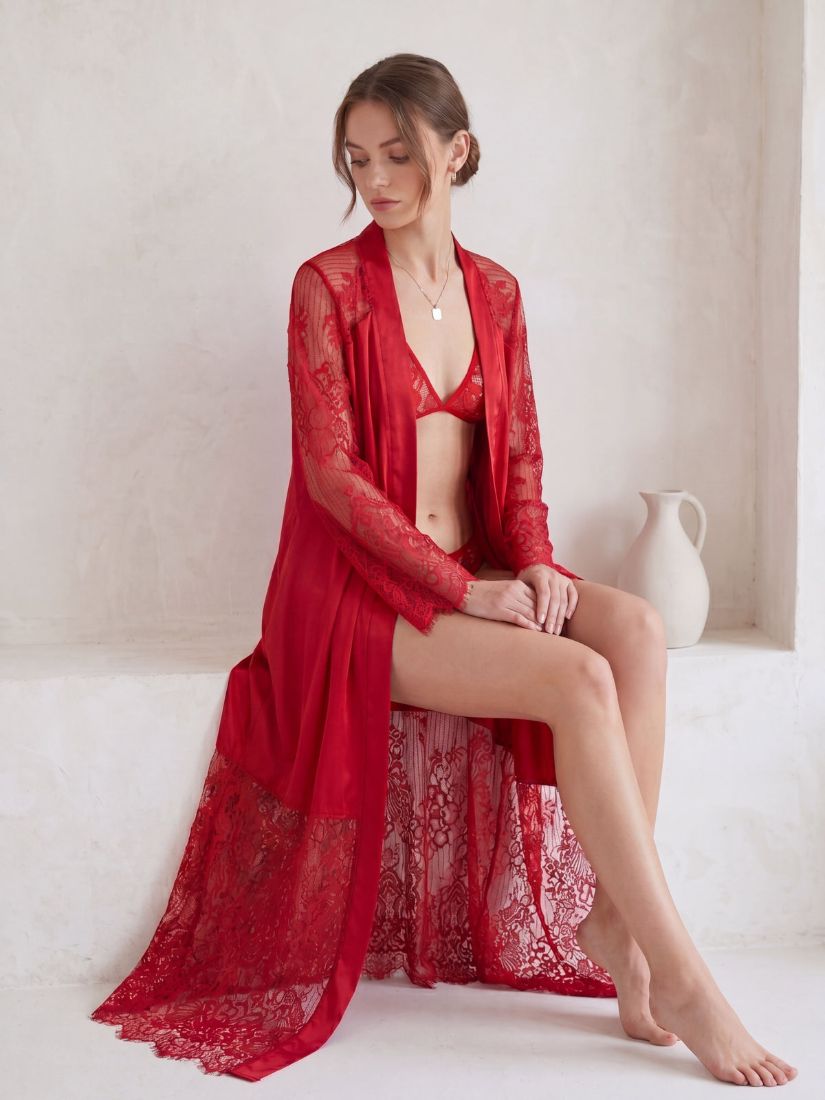SN-19 3PC SILK NIGTHY