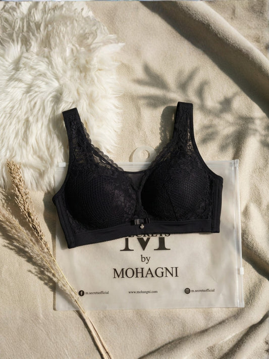 BR-12-THIN PADED-NON WIRED-LACE-FULL COVERAGE