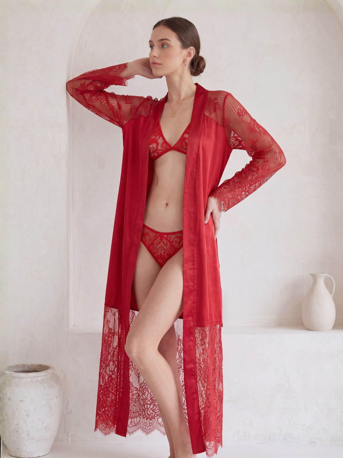 SN-19 3PC SILK NIGTHY