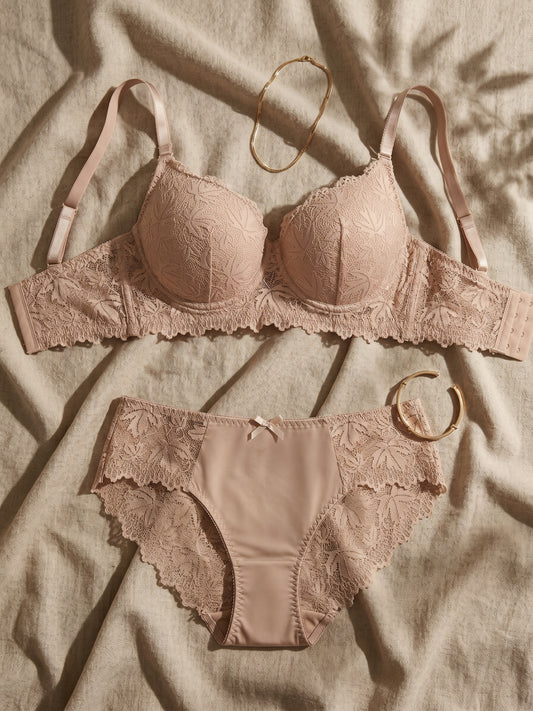 BR-84-2PC SET-LACE-PADED-WIRED-FULL COVERAGE