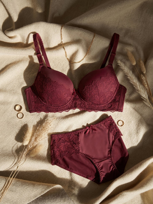 BR-78-2PC SET-LACE-PADED-WIRED-FULL COVERAGE