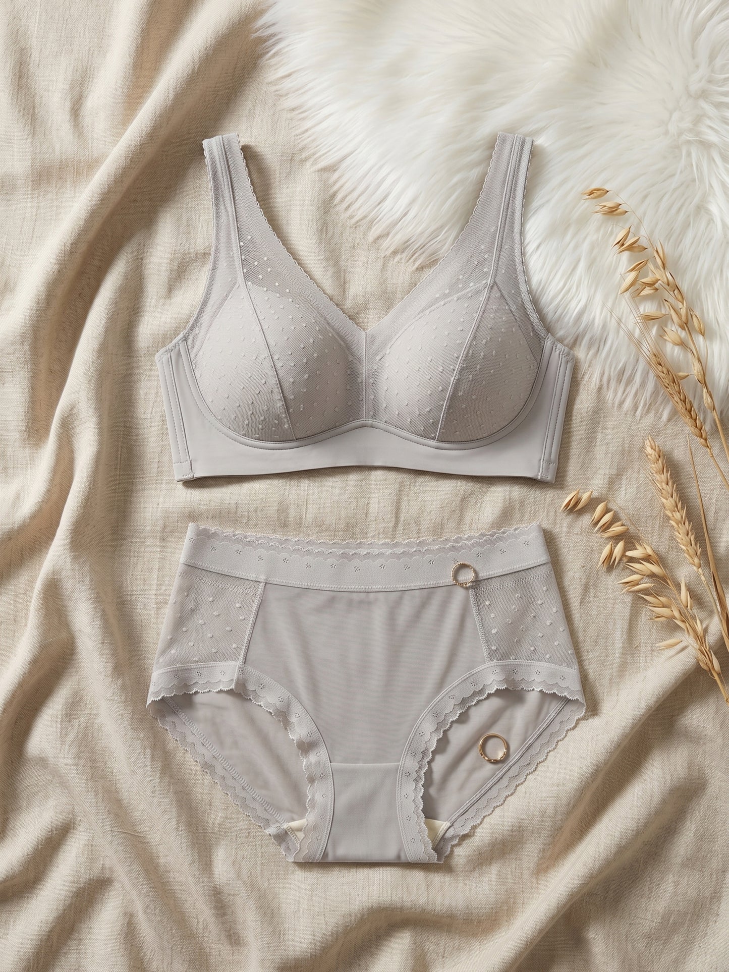 BR-71-2PC SET-BRALET-LACE-PADED