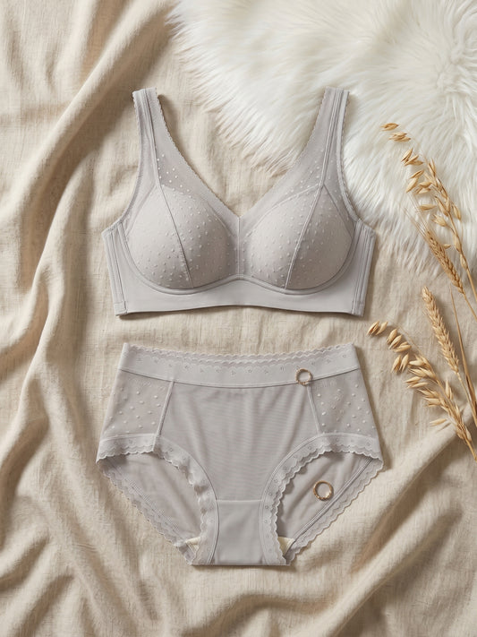 BR-71-2PC SET-BRALET-LACE-PADED