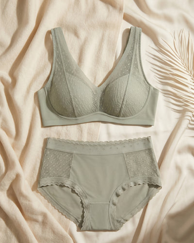 BR-69-2PC SET-BRALET-LACE-PADED