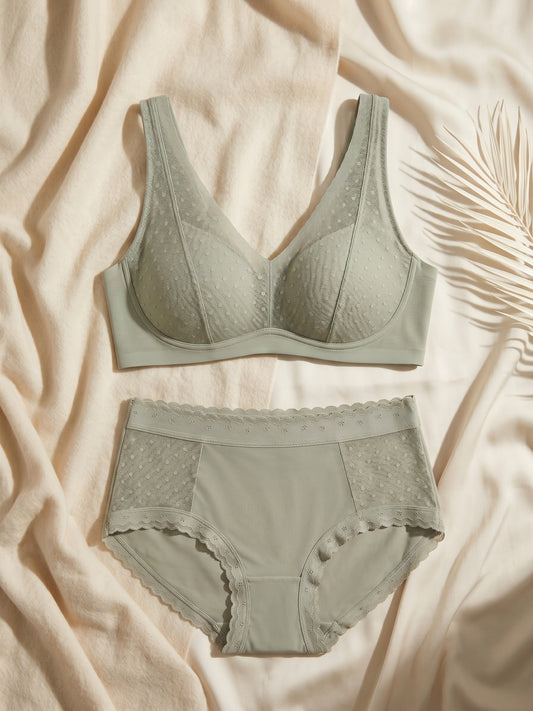 BR-69-2PC SET-BRALET-LACE-PADED