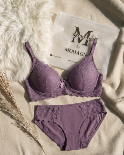 BR-23-2PC SET-LACE-PADED-WIRED-FULL COVERAGE