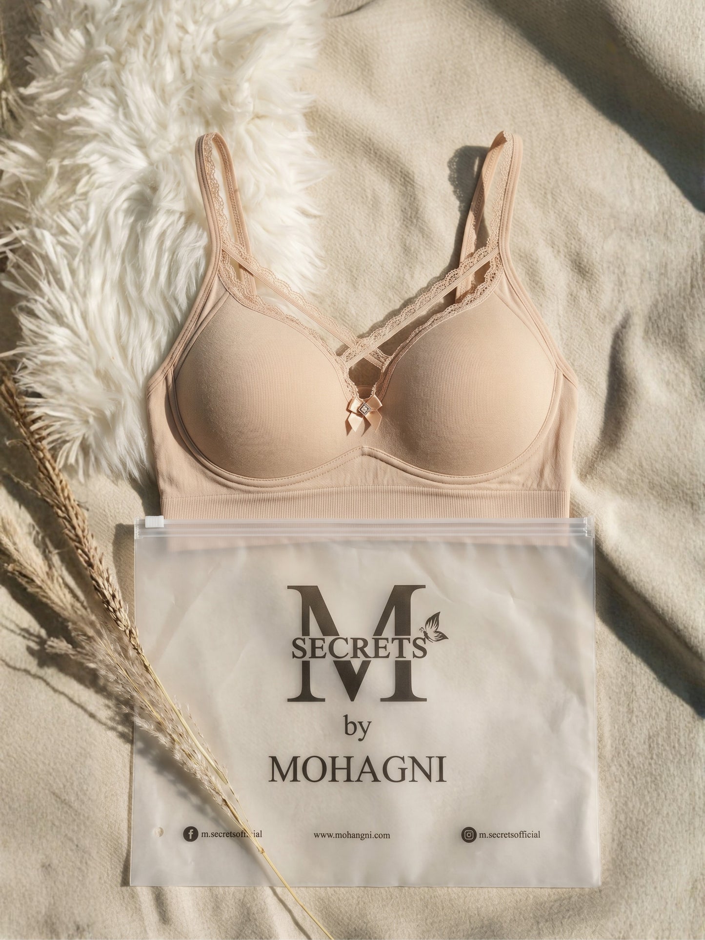 BR-57-SPORTS BRA-LACE-PADED-FULL COVERAGE