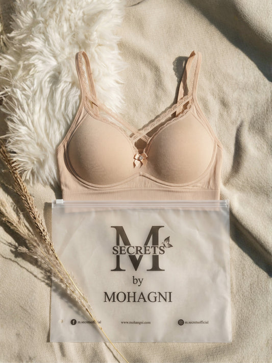BR-57-SPORTS BRA-LACE-PADED-FULL COVERAGE