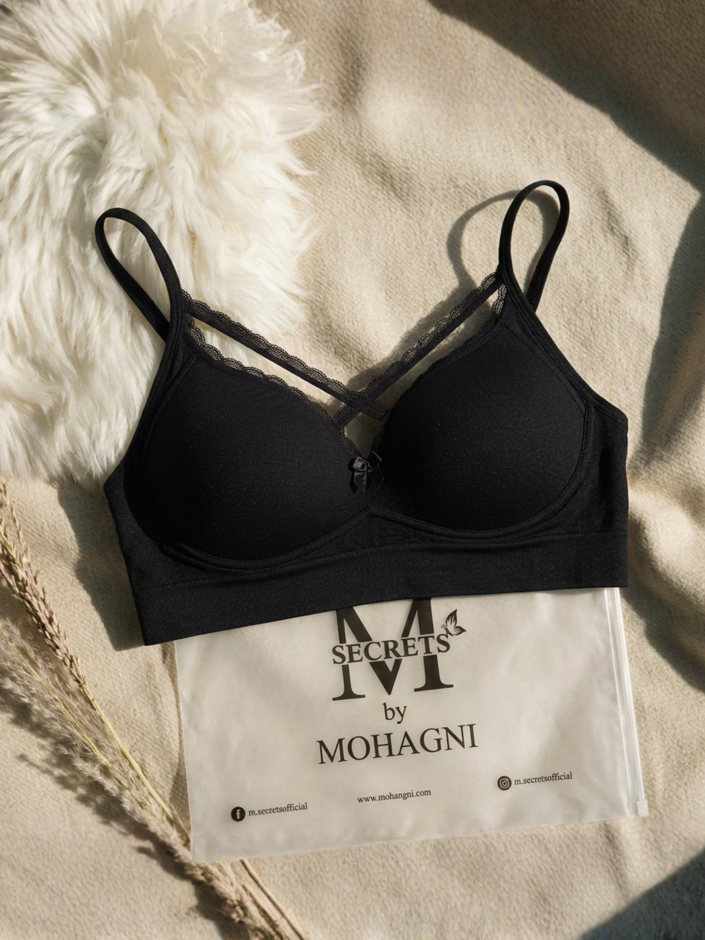 BR-55-SPORTS BRA-LACE-PADED-FULL COVERAGE