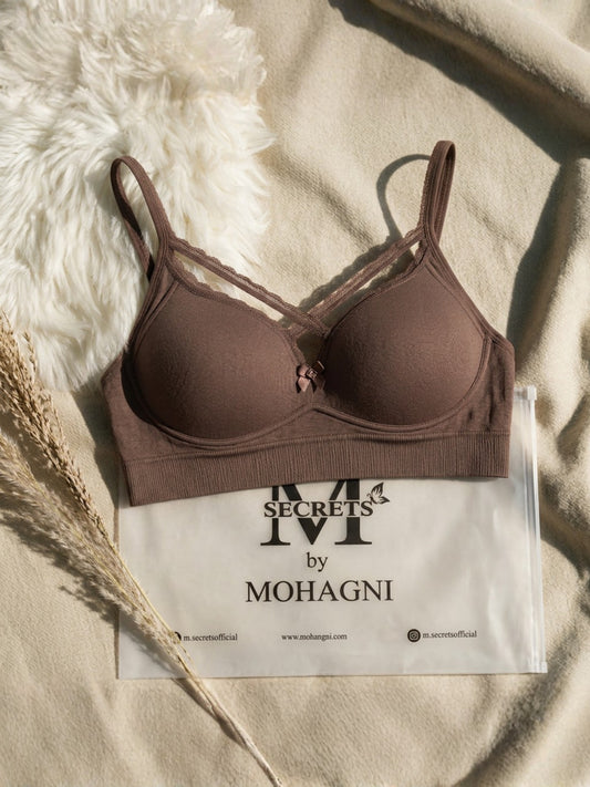 BR-53-SPORTS BRA-LACE-PADED-FULL COVERAGE