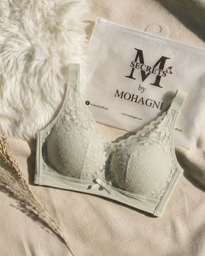BR-91-THIN PADED-NON WIRED-LACE-FULL COVERAGE