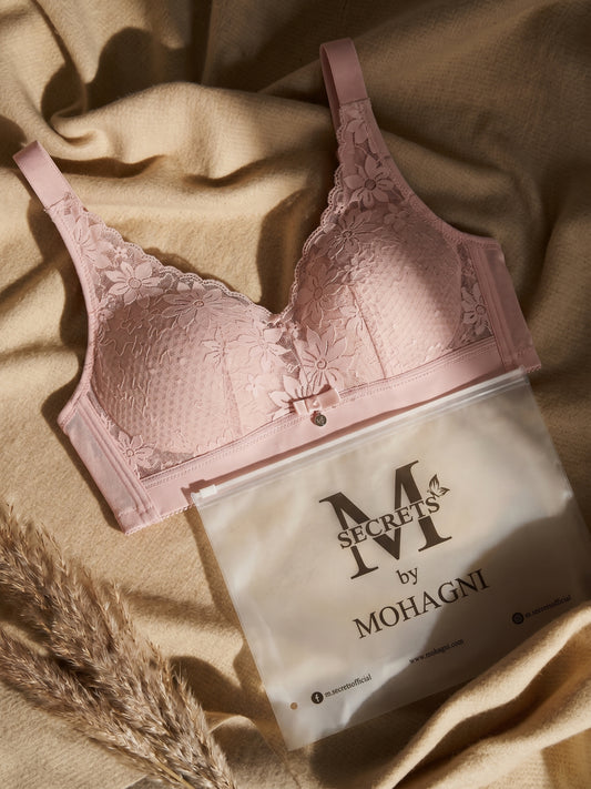 BR-93-THIN PADED-NON WIRED-LACE-FULL COVERAGE
