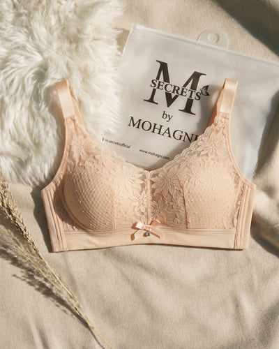 BR-92-THIN PADED-NON WIRED-LACE-FULL COVERAGE