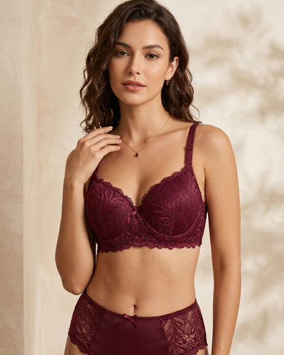 BR-82-2PC SET-LACE-PADED-WIRED-FULL COVERAGE