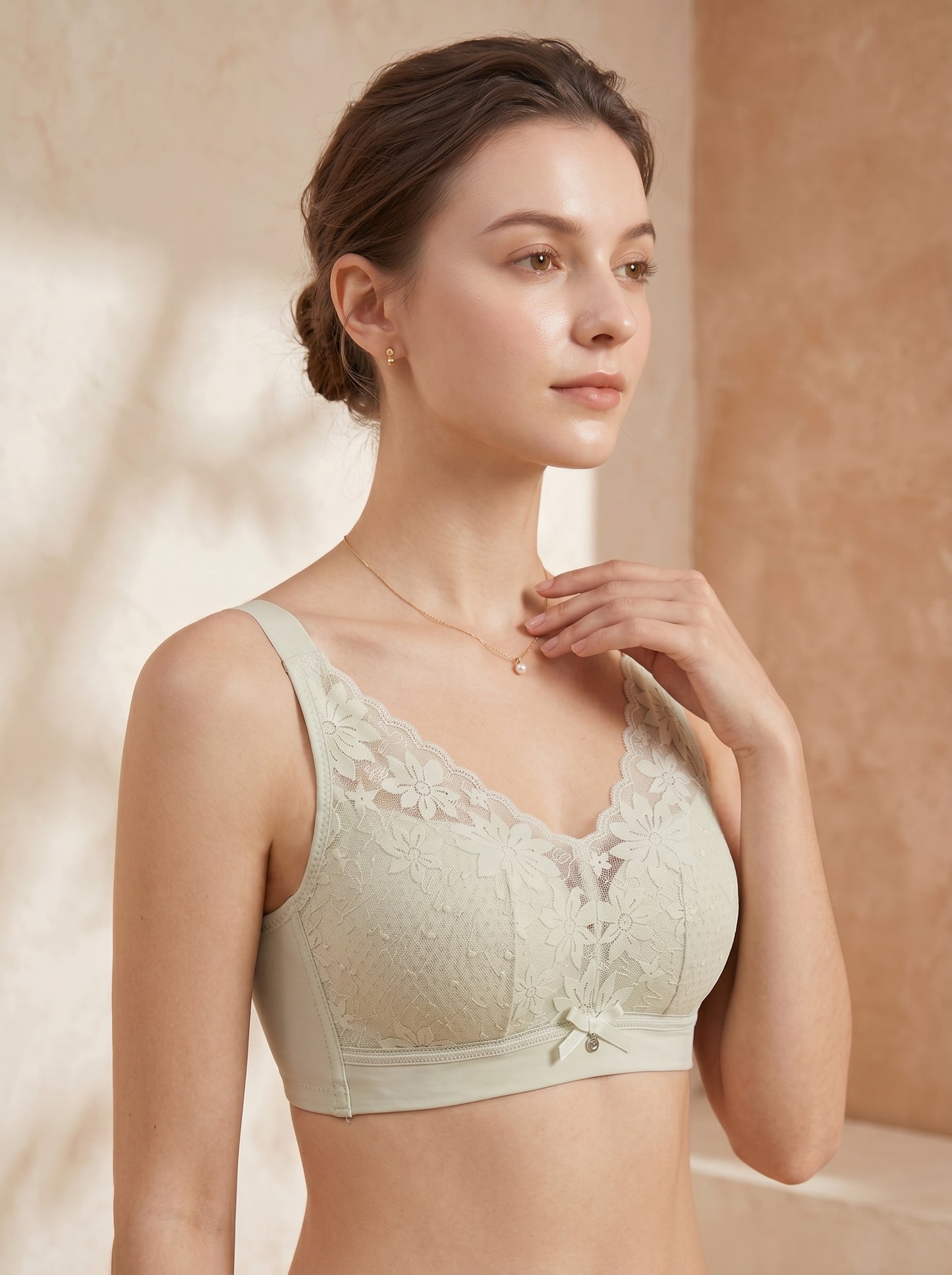 BR-91-THIN PADED-NON WIRED-LACE-FULL COVERAGE