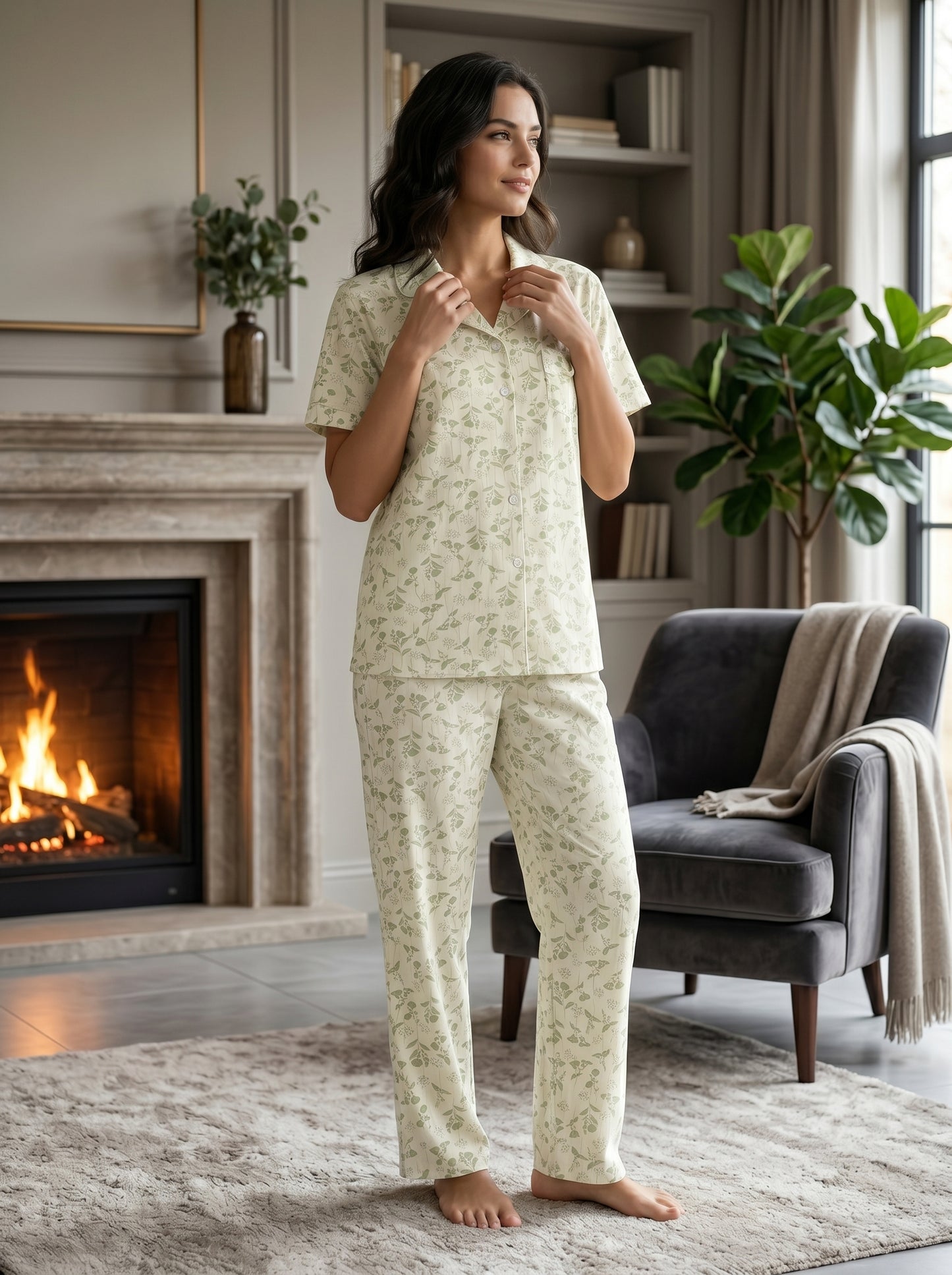 CNS-07 2PC COTTON NIGHT SUIT