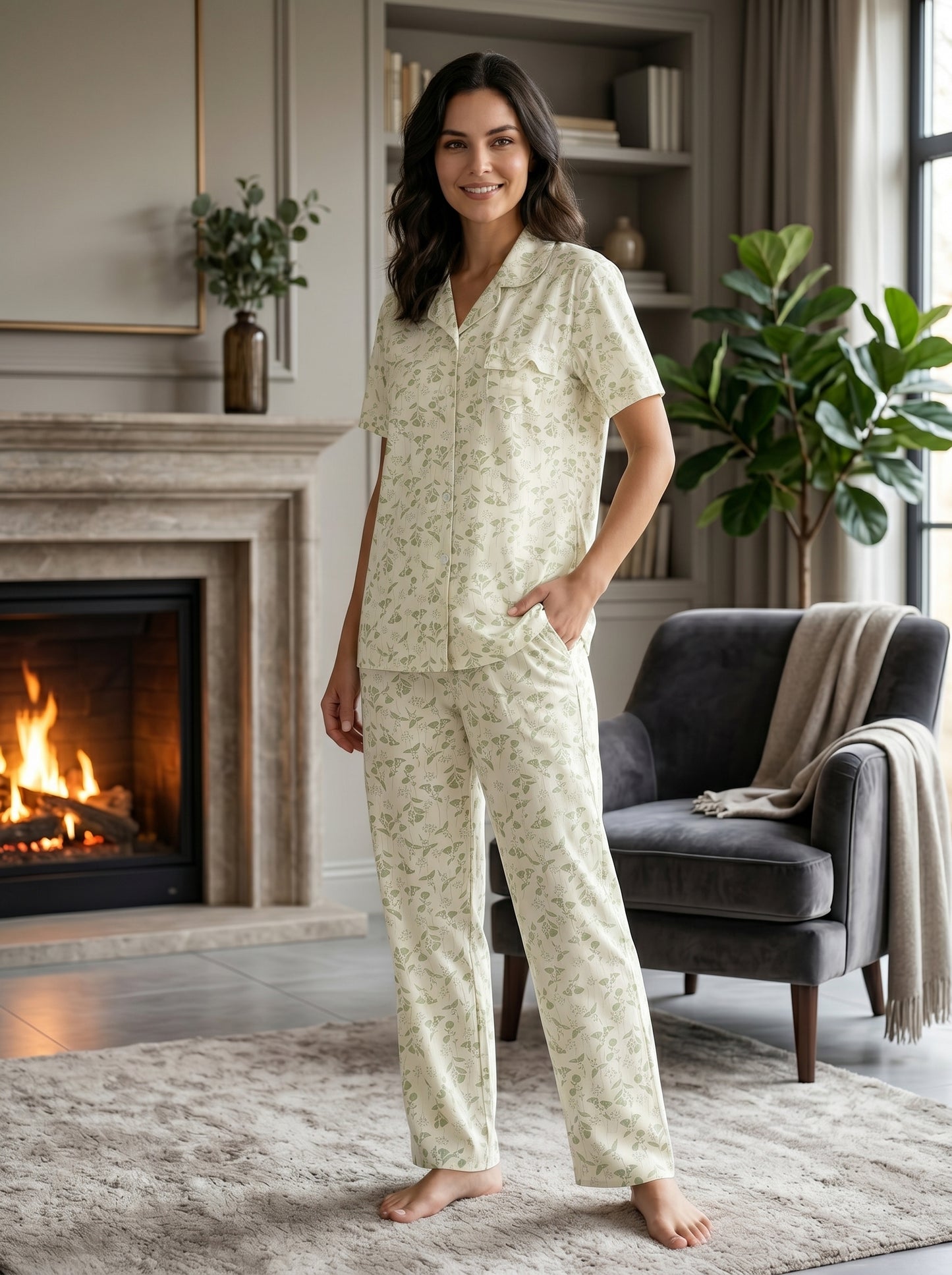 CNS-07 2PC COTTON NIGHT SUIT