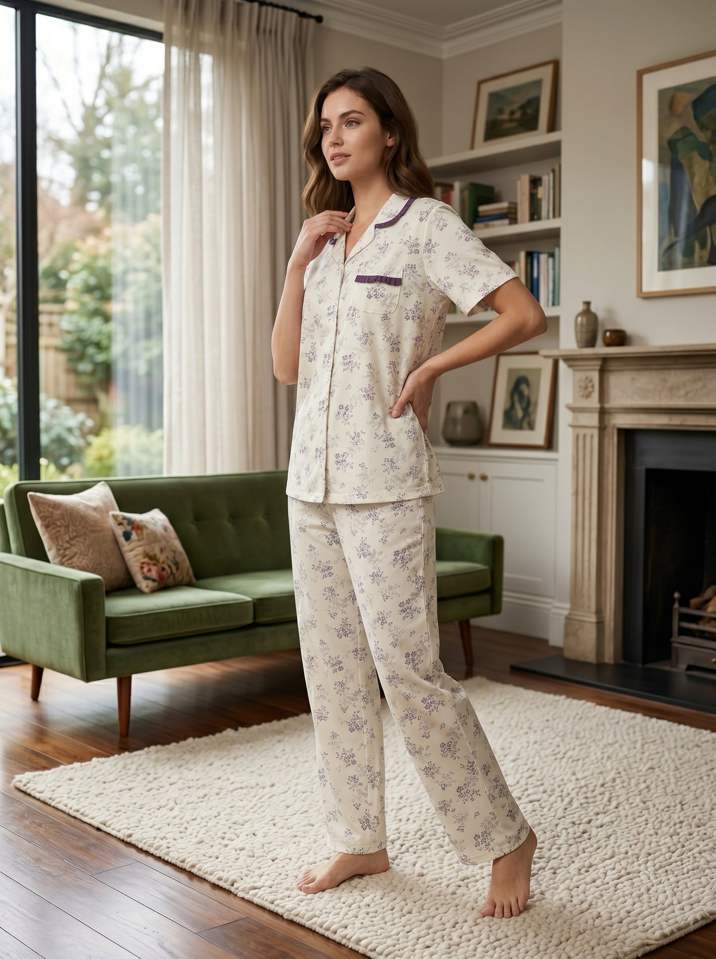 CNS-08 2PC COTTON NIGHT SUIT