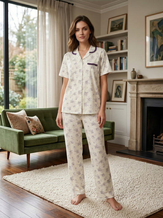 CNS-08 2PC COTTON NIGHT SUIT