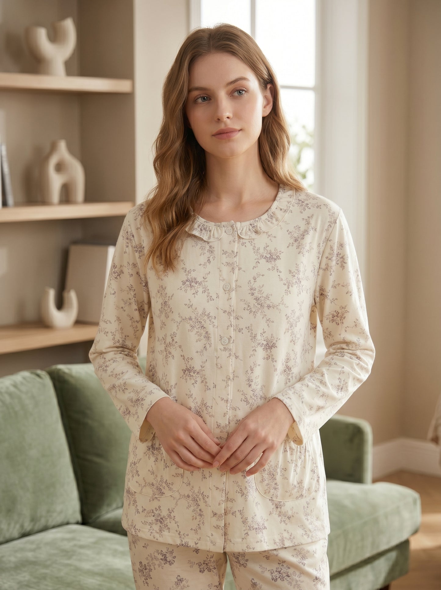 CNS-10 2PC COTTON NIGHT SUIT