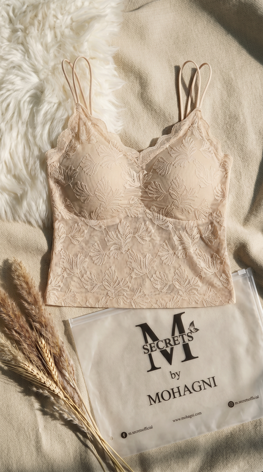 CS-01-CAMISOLE-LACE-THIN PADED-NON WIRED