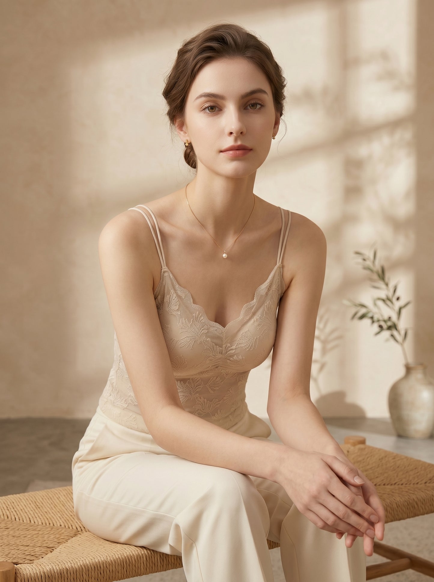 CS-01-CAMISOLE-LACE-THIN PADED-NON WIRED