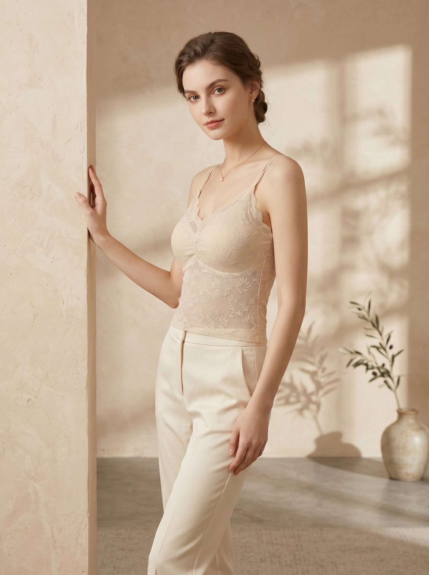 CS-01-CAMISOLE-LACE-THIN PADED-NON WIRED