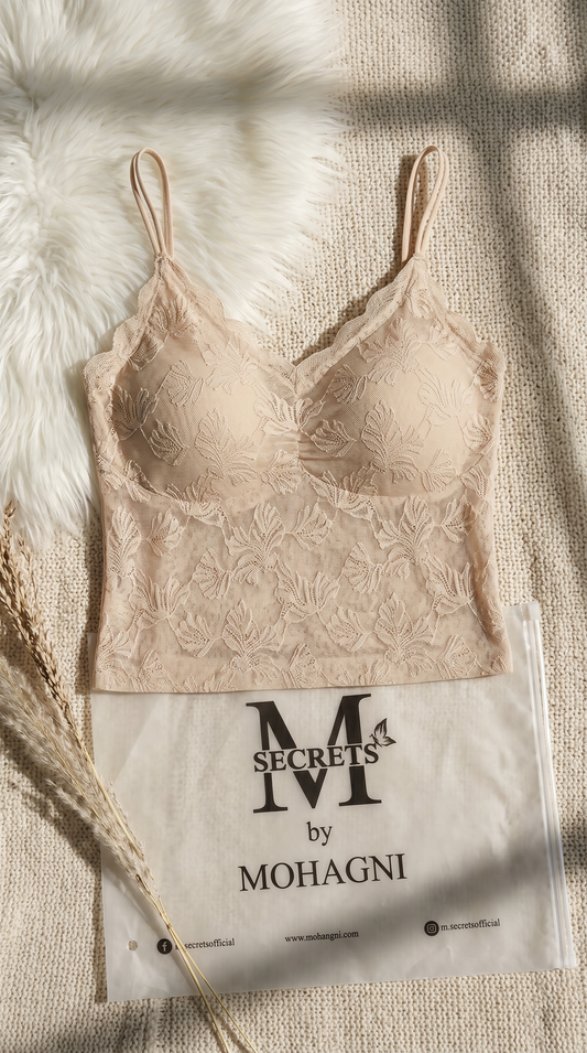 CS-04-CAMISOLE-LACE-THIN PADED-NON WIRED
