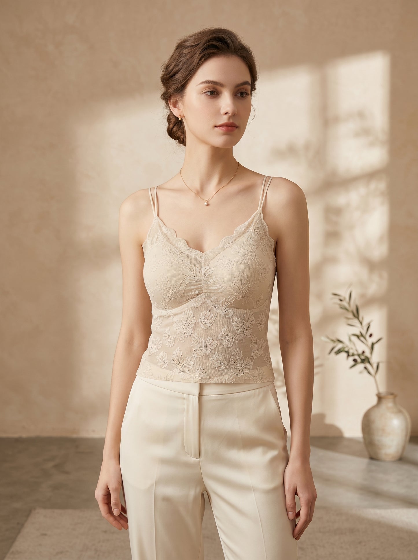 CS-04-CAMISOLE-LACE-THIN PADED-NON WIRED