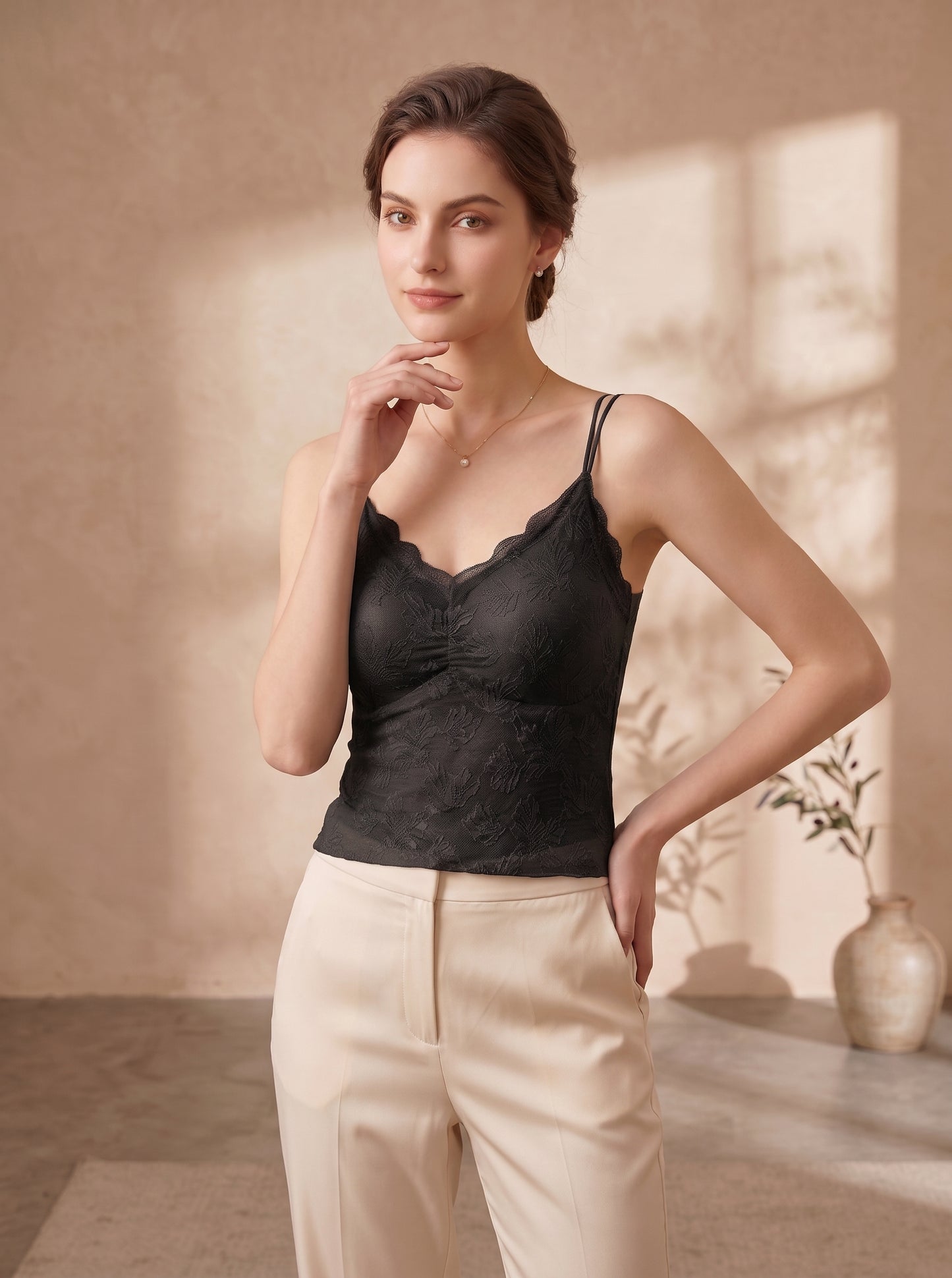 CS-06-CAMISOLE-LACE-THIN PADED-NON WIRED