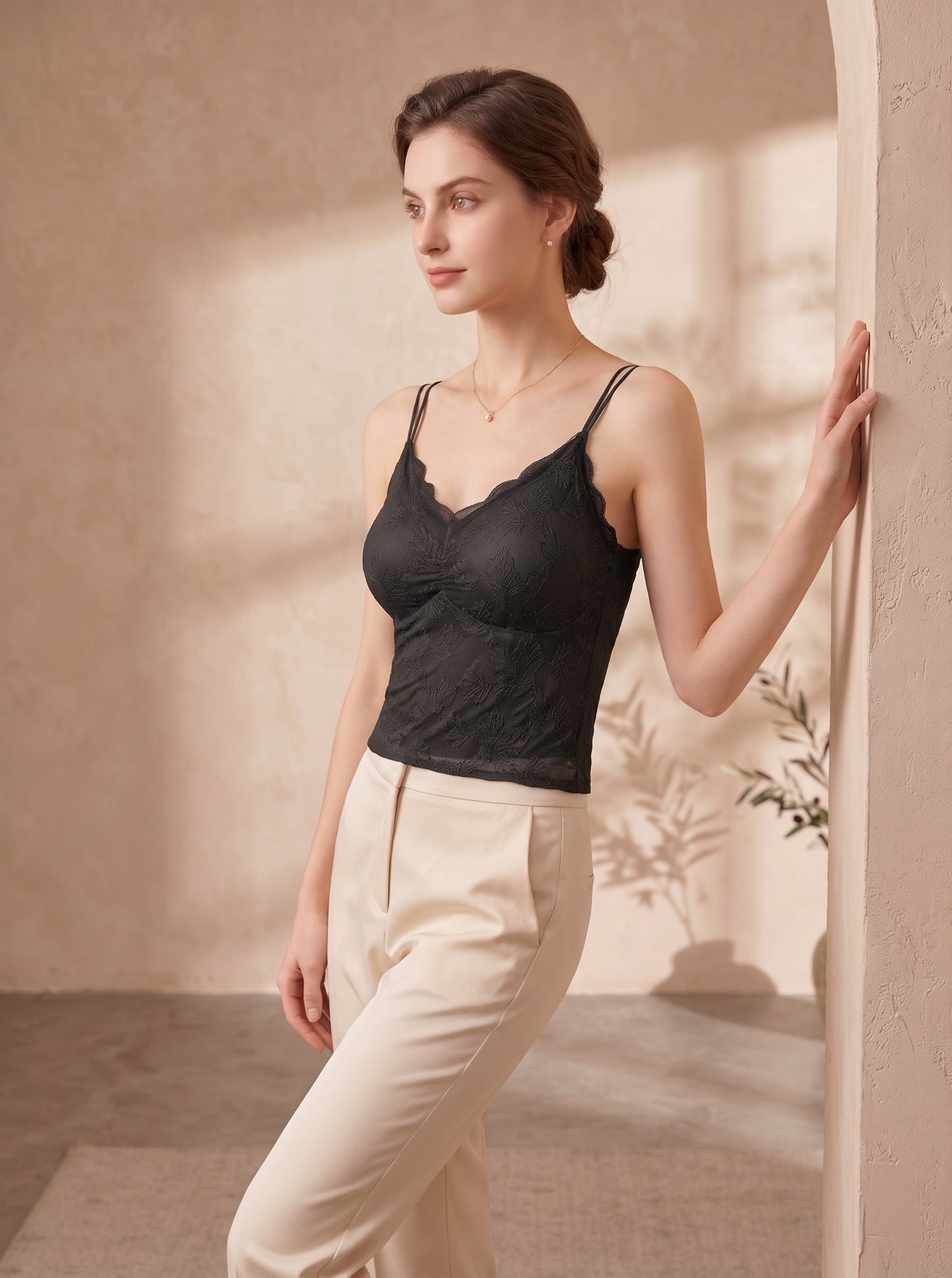 CS-06-CAMISOLE-LACE-THIN PADED-NON WIRED