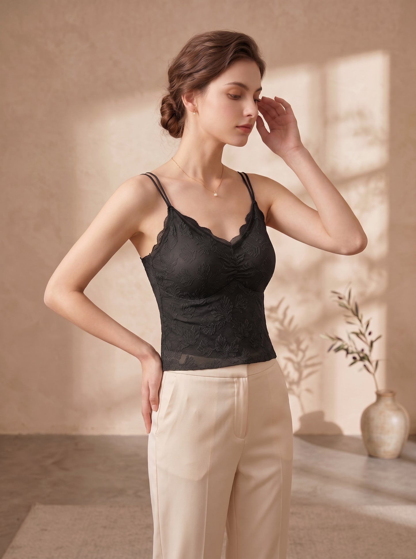 CS-06-CAMISOLE-LACE-THIN PADED-NON WIRED