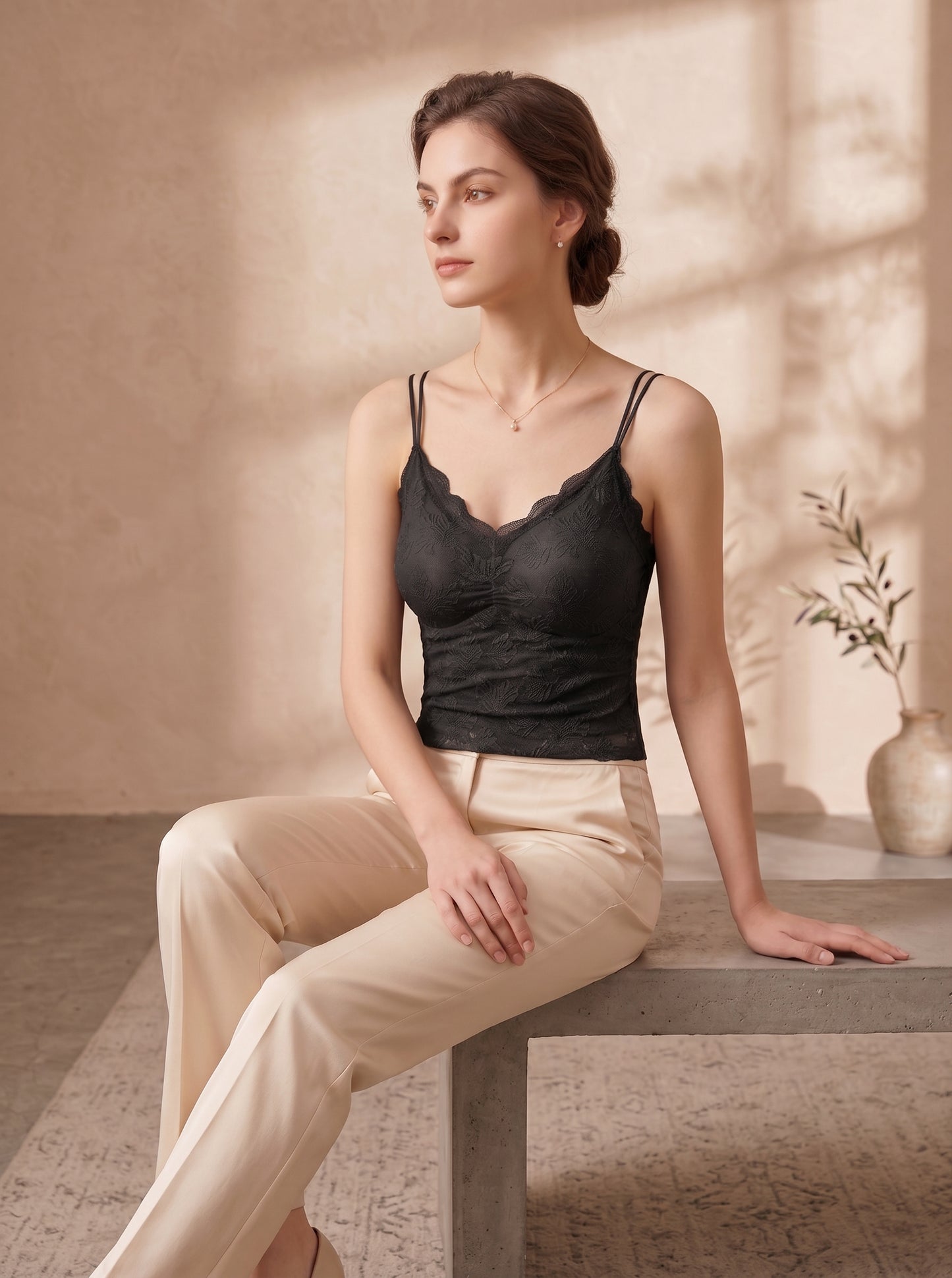 CS-06-CAMISOLE-LACE-THIN PADED-NON WIRED