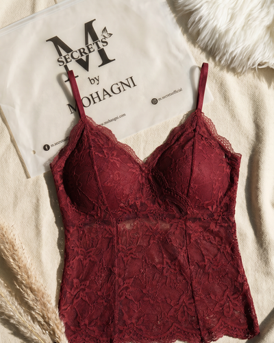 CS-07-CAMISOLE-LACE-THIN PADED-NON WIRED