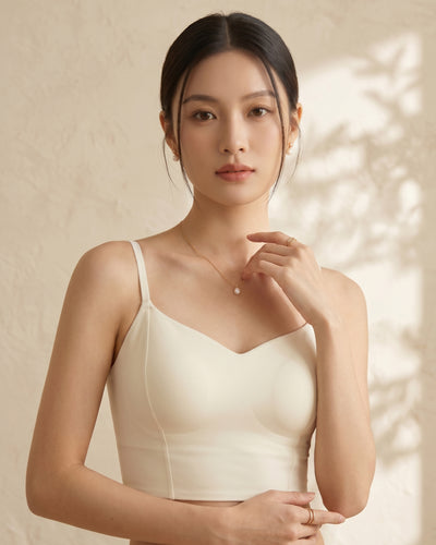 CS-17-CAMISOLE-CROP TOP-ACTIVE WEAR-NON WIRED-THIN PADED