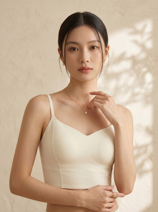 CS-17-CAMISOLE-CROP TOP-ACTIVE WEAR-NON WIRED-THIN PADED