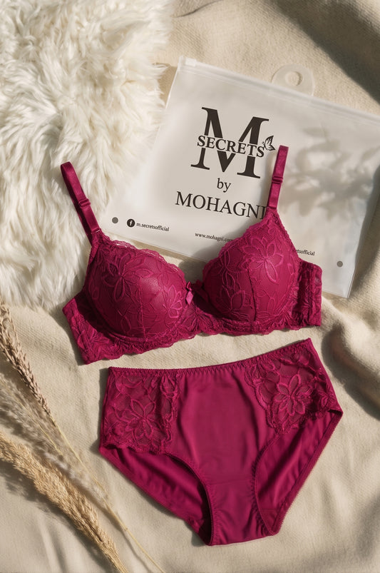 BR-25-2PC SET-LACE-PADED-WIRED-FULL COVERAGE