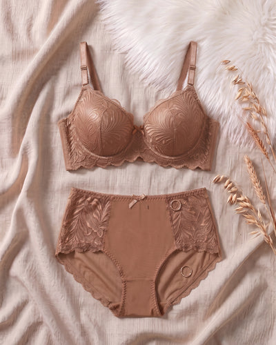 BR-83-2PC SET-LACE-PADED-WIRED-FULL COVERAGE