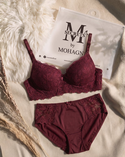 BR-85-2PC SET-LACE-PADED-WIRED-FULL COVERAGE
