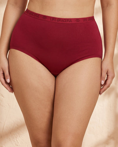 PN-40-HIGH WAISTED BRIEF-SOFT COMFORT-FULL COVERAGE-EVERYDAY WEAR