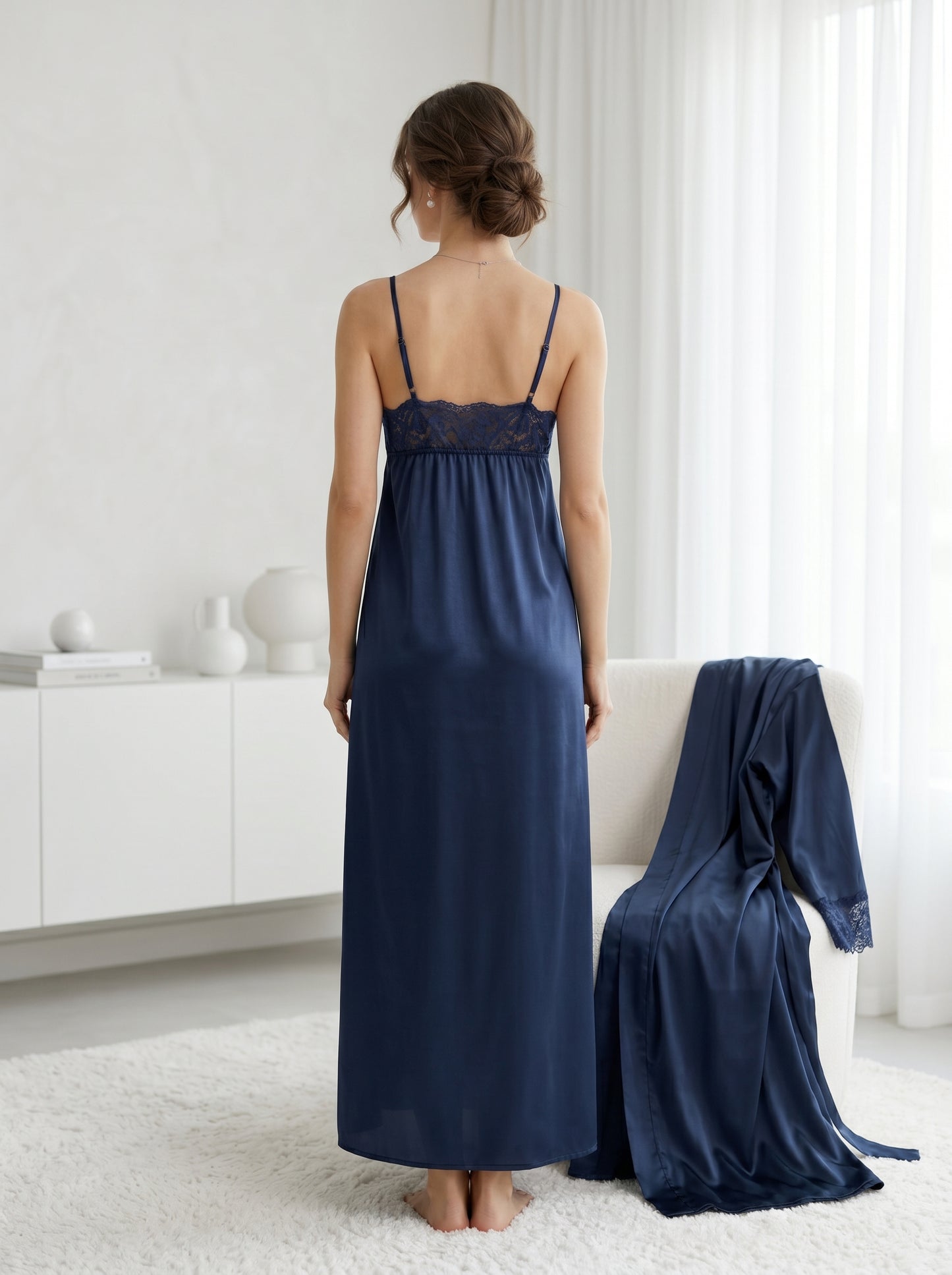 SN-03 3PC SILK NIGHTY