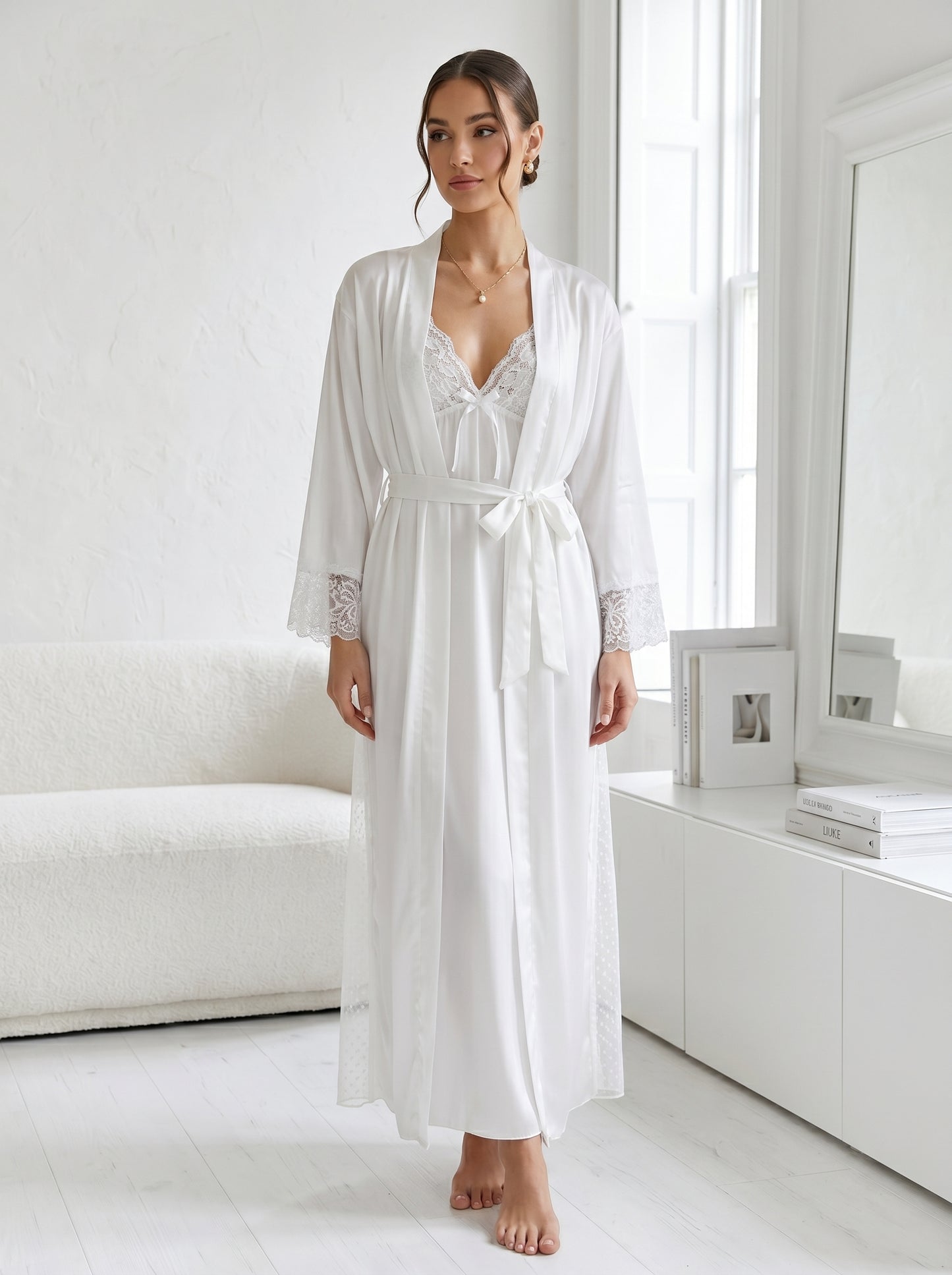SN-04 3PC SILK NIGHTY