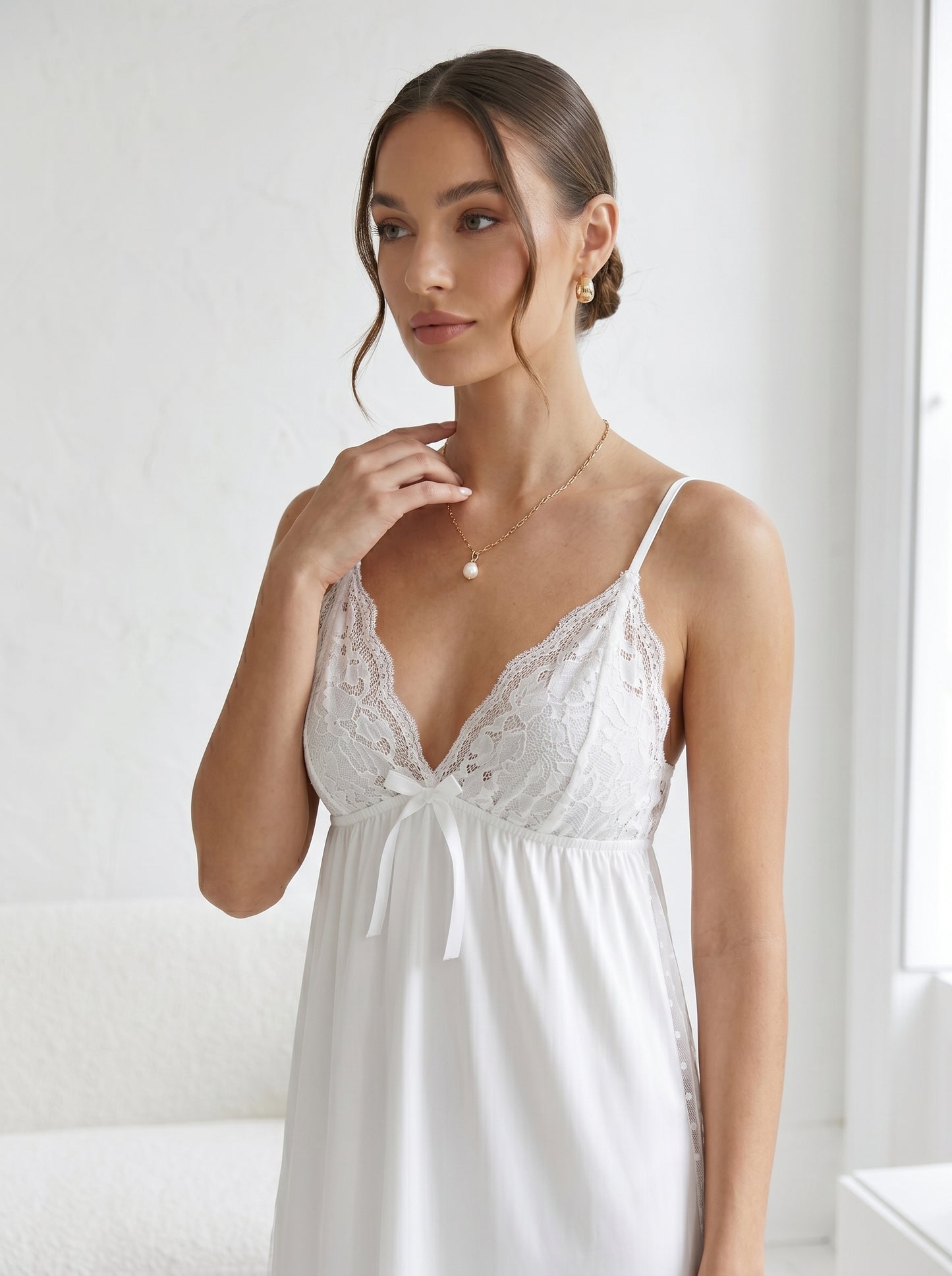 SN-04 3PC SILK NIGHTY
