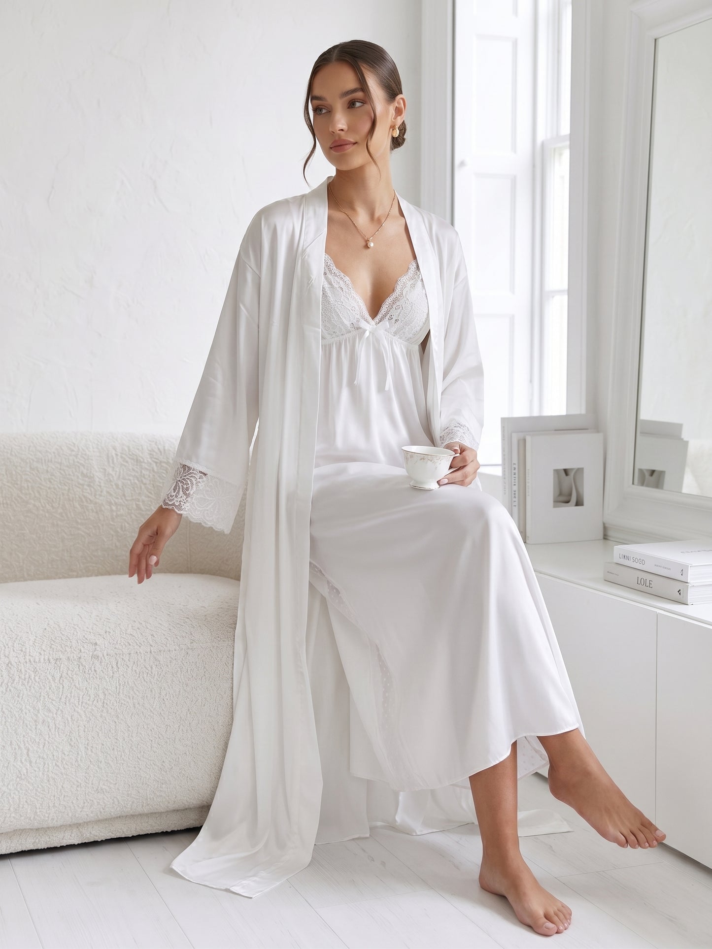 SN-04 3PC SILK NIGHTY
