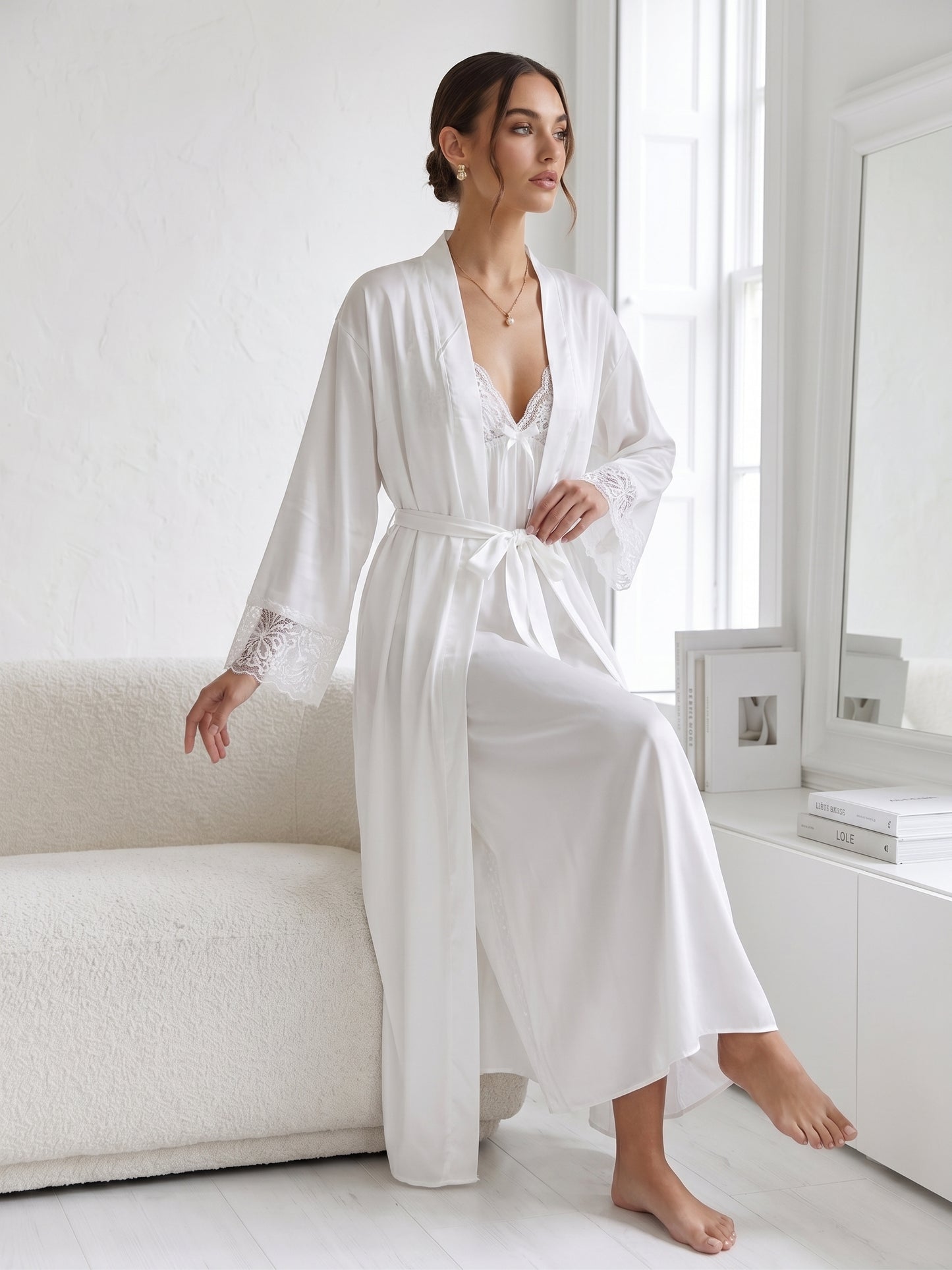 SN-04 3PC SILK NIGHTY