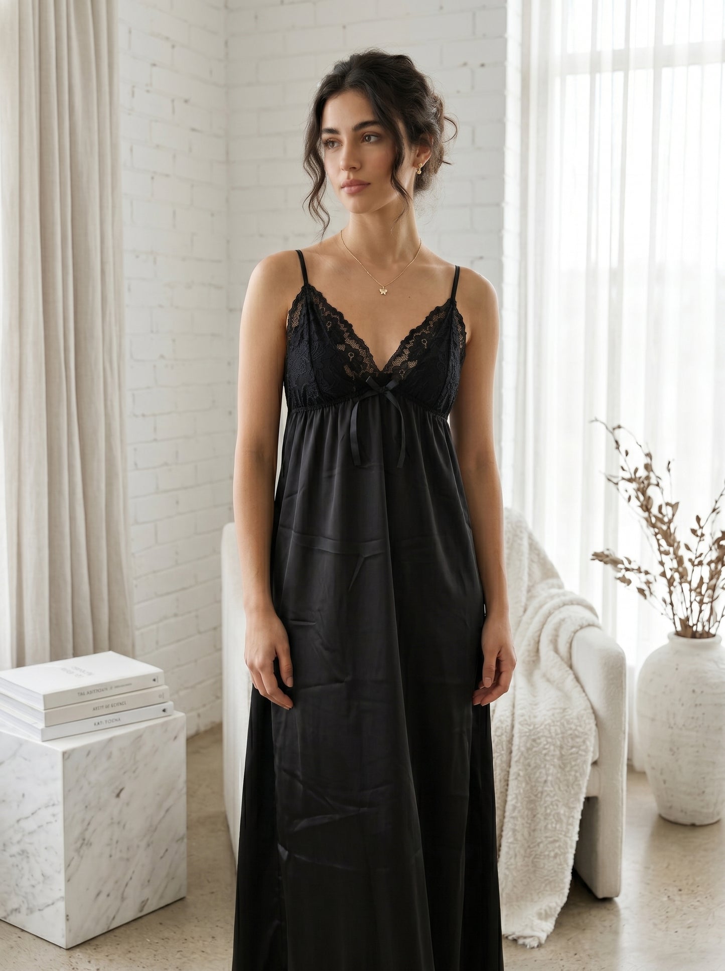 SN-05 3PC SILK NIGHTY