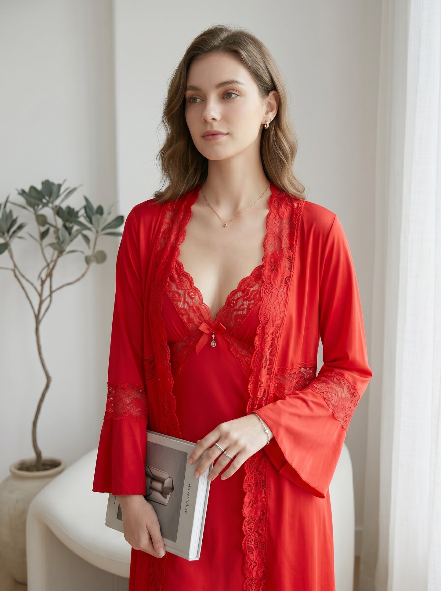 SN-06 3PC SILK NIGHTY